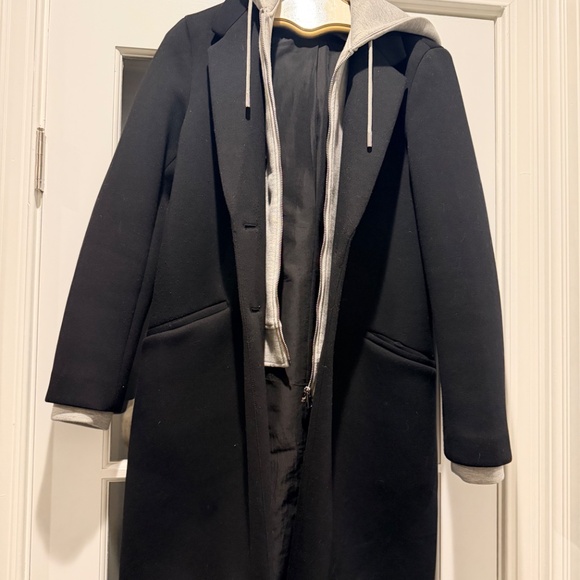 Zara Hooded Combination Coat with removable hood - Picture 11 of 11